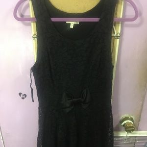 Monteau black lace dress